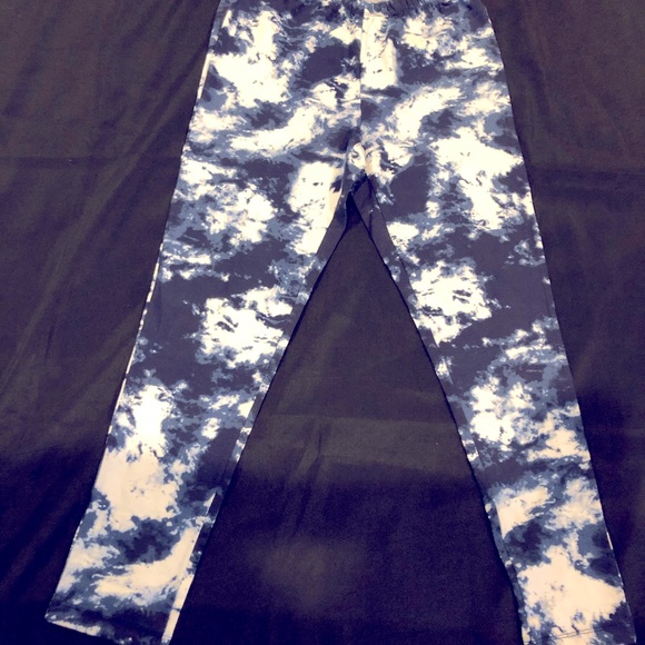 Women’s leggings blue white and black - Picture 1 of 4